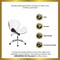 Merrick Lane Roisin Office Chair Mid-Back Ergonomic Executive Swivel Office Chair With Tilt-Lock and Tilt Tension Controls